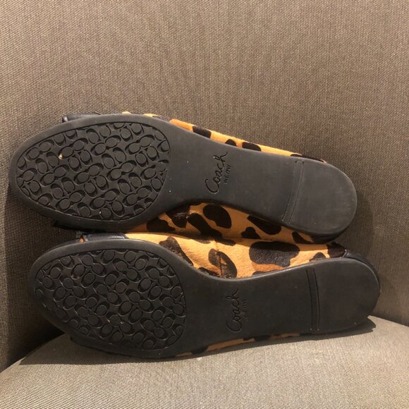 Coach Leopard Pony Hair Ballet Flats - Picture 3 of 4